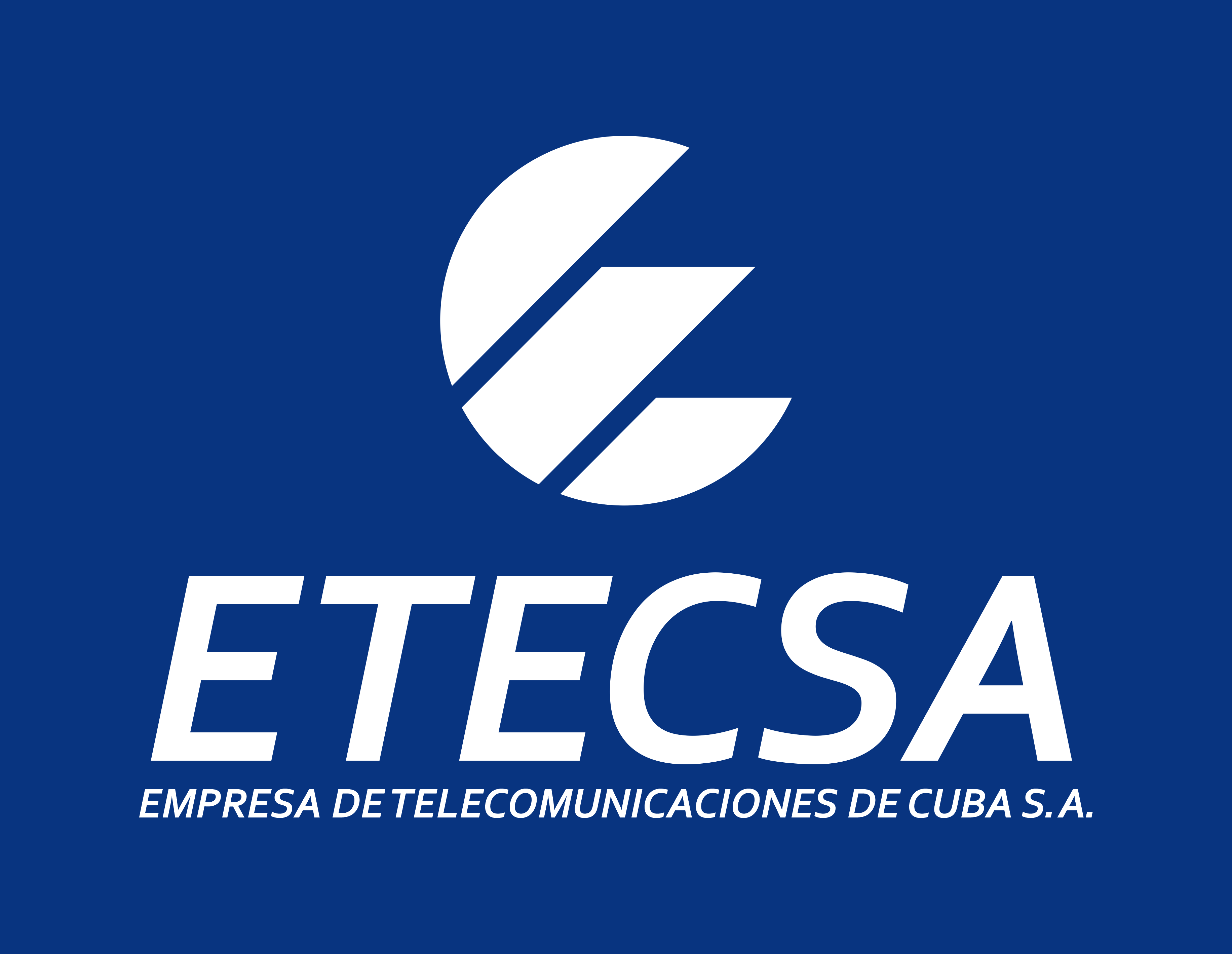 Logo ETECSA Centrado PNG blanco